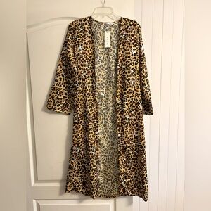 Cheetah print kimono